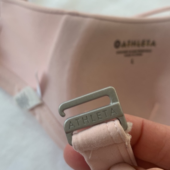 Athleta women’s light pink push-up bikini top, adjustable straps, size L - Picture 8 of 13